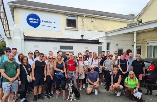 Participants from the 2025 Eastbourne Legal Walk